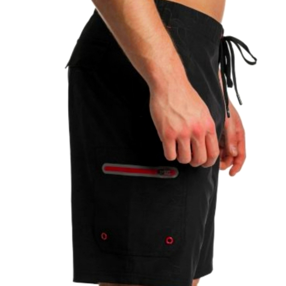 ZeroXposur Men's UPF 50+ Sun Protection Quick Dry Swim Trunks Black Sz LG #NEW